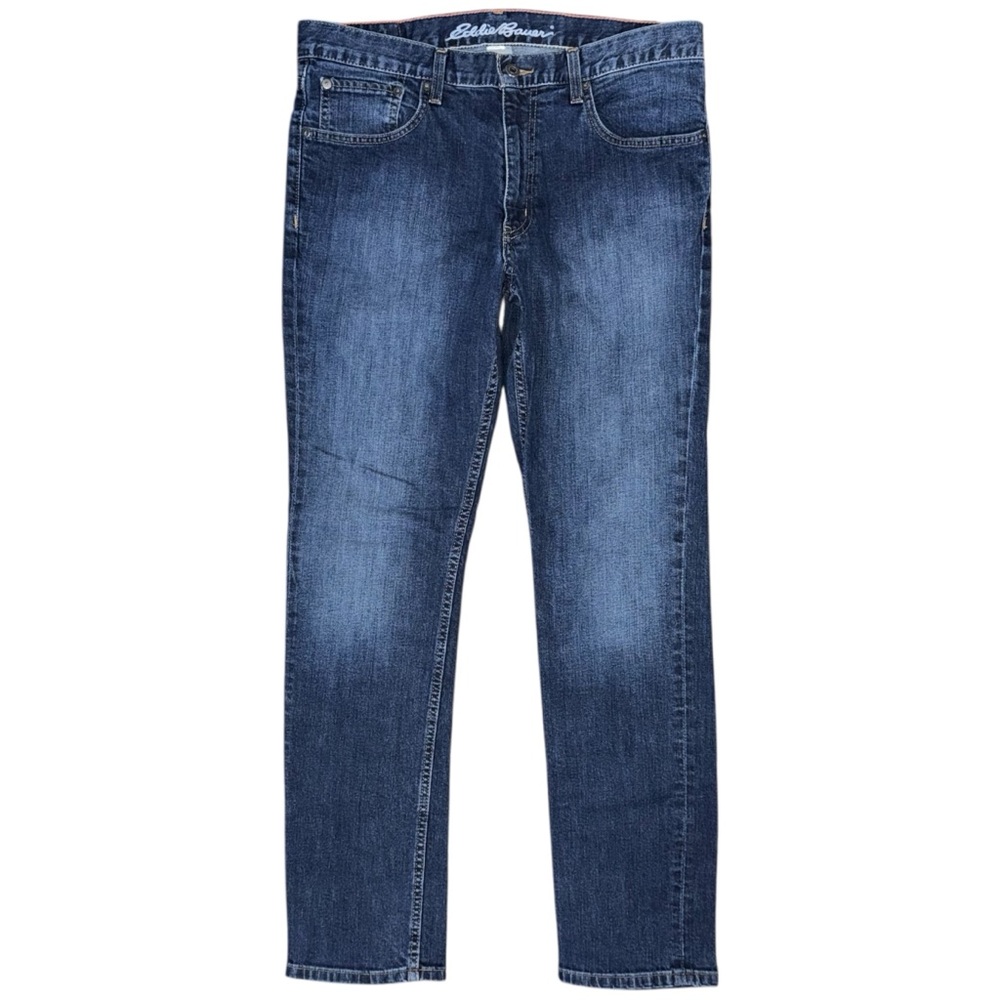 Eddie Bauer Slim Fit Jeans Dark Wash Blue Denim Mens 32 x 32